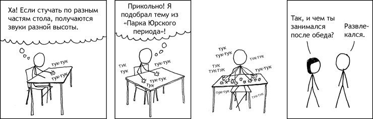 Выстукивая