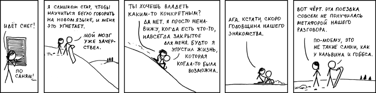 Разговор на санках